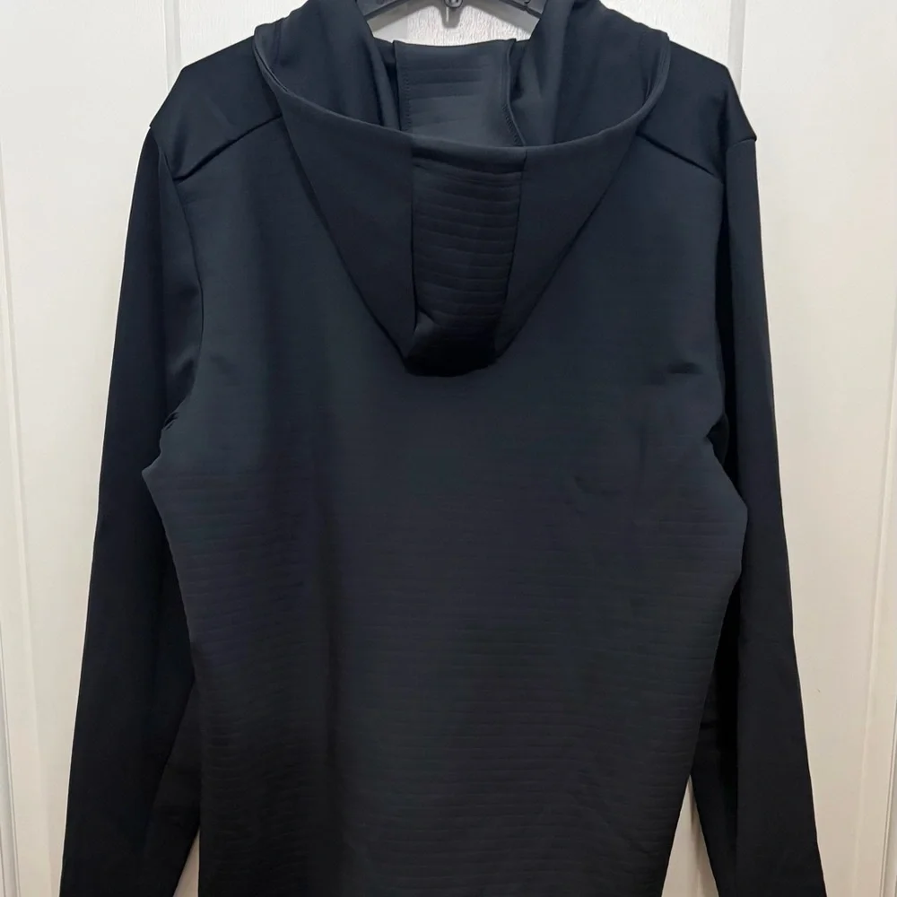 Spyder Active Men's Long Sleeve Stretch Full Zip Hoodie Jacket Black Size L New - Picture 5 of 13